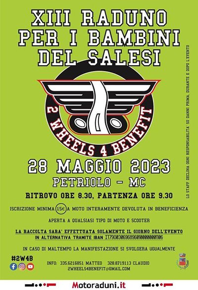 Locandina evento XIII RADUNO PER I BAMBINI DEI SALESI