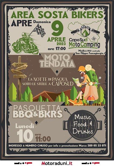 Locandina evento MOTO TENDATA - BBQ & BKRS