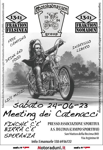Locandina evento MEETING DEI CATENACCI 2023
