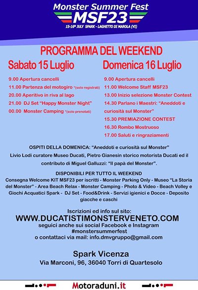 Locandina evento MSF23 - MONSTER SUMMER FEST 2023