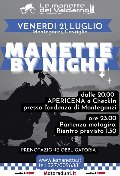 Locandina evento MANETTE BY NIGHT