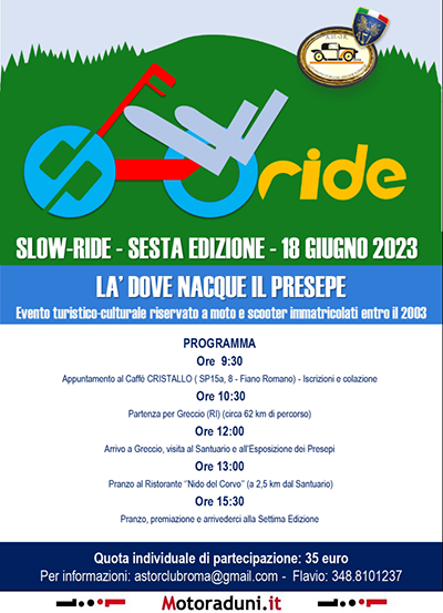 Locandina evento VII SLOWRIDE