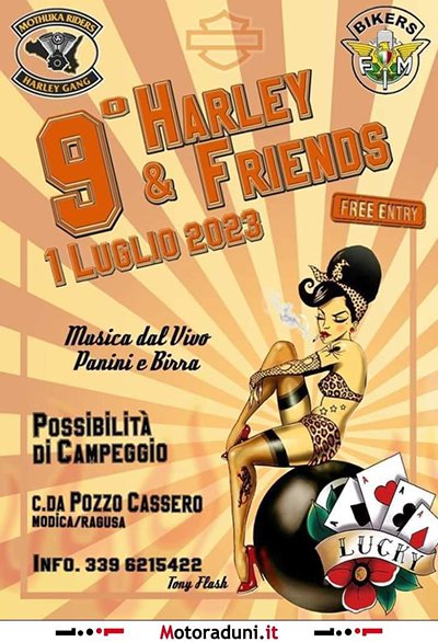 Locandina evento 9° HARLEY & FRIENDS