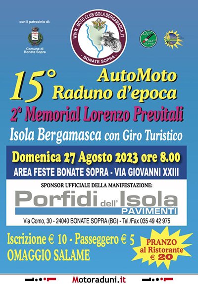 Locandina evento MOTORADUNO D€™EPOCA