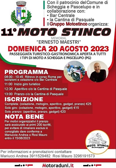 Locandina evento 11° MOTO STINCO