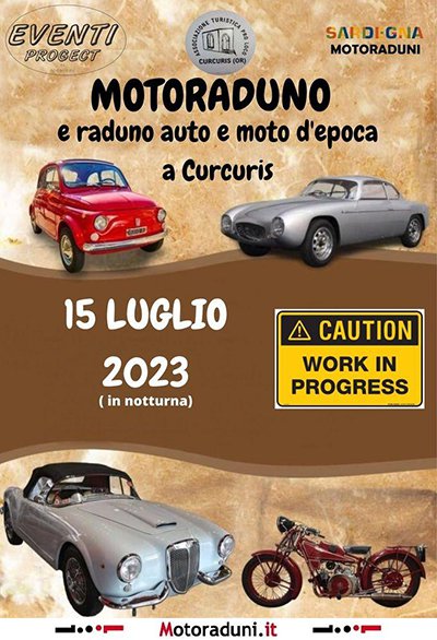 Locandina evento MOTORADUNO & RADUNO AUTO E MOTO D'EPOCA