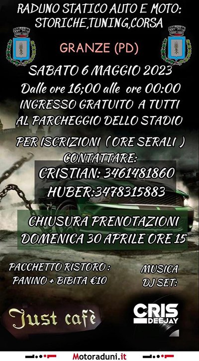 Locandina evento RADUNO STATICO AUTO E MOTO