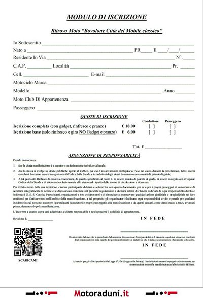 Locandina evento XX MOTOCONCENTRAZIONE BOVOLONE CITTA' DEL MOBILE CLASSICO