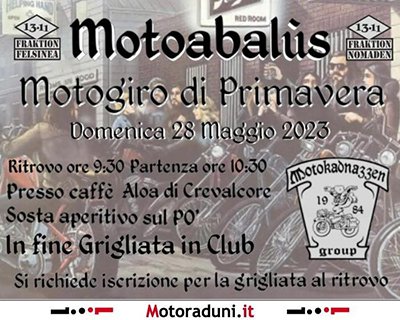 Locandina evento MOTOABALUS 2023