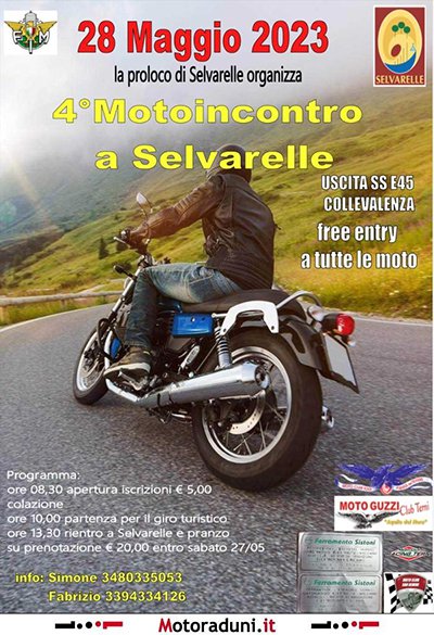 Locandina evento 4° MOTOINCONTRO A SERRAVALLE