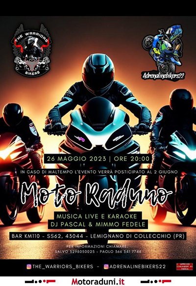 Locandina evento MOTO RADUNO