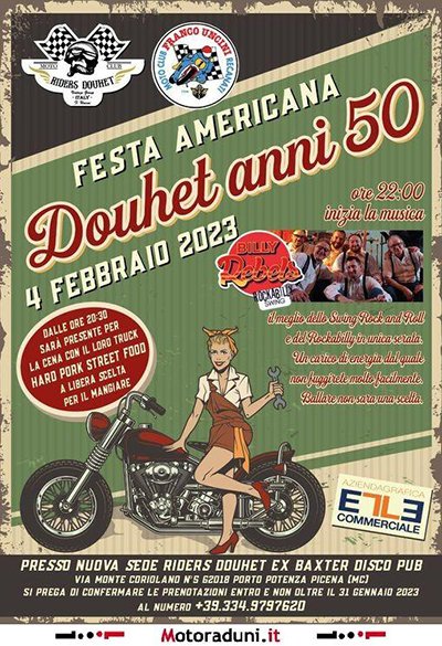 Locandina evento FESTA AMERICANA - DOUHET ANNI 50