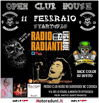 Locandina evento OPEN CLUB HOUSE NO SURRENDER MC