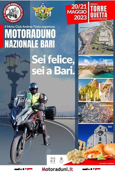 Locandina evento MOTORADUNO NAZIONALE BARI