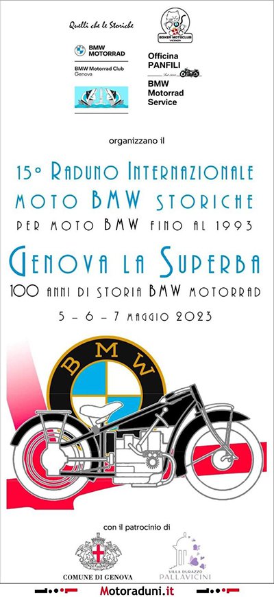 Locandina evento 15° RADUNO INTERNAZIONALE MOTO BMW STORICHE