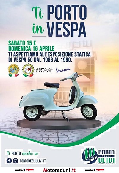 Locandina evento TI PORTO IN VESPA