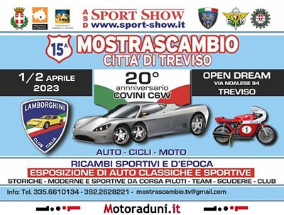 Locandina evento 15^ MOSTRA SCAMBIO CITTA' DI TREVISO