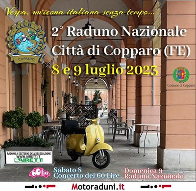 Locandina evento 2° RADUNO NAZIONALE CITTA' DI COPPARO