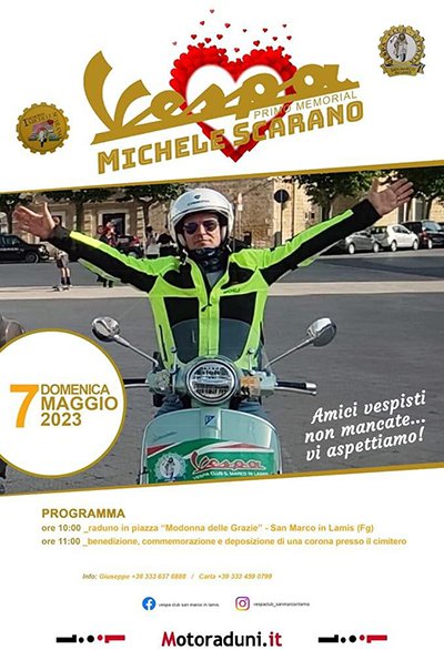Locandina evento PRIMO MEMORIAL MICHELE SCARANO