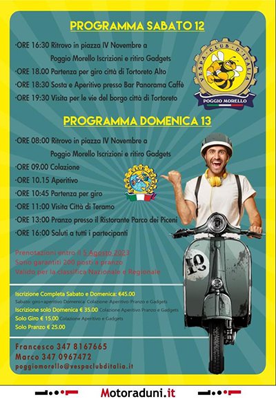 Locandina evento 13^ VESPA CONCENTRAZIONE POGGESE