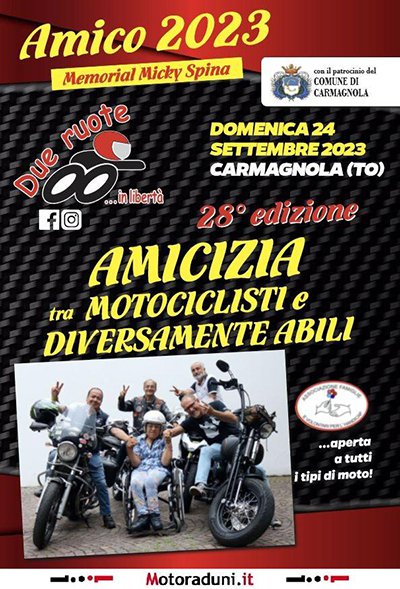 Locandina evento AMICO 2023 - MEMORIAL MICKY SPINA