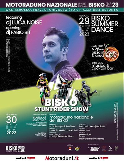 Locandina evento MOTORADUNO DEL BISKO