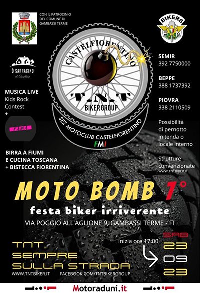 Locandina evento VII° MOTOBOMB