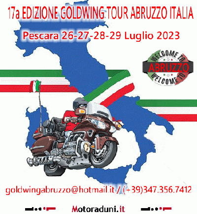 Locandina evento 17^ EDIZIONE GOLDWING TOUR ABRUZZO ITALIA