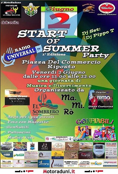Locandina evento 1° START OF SUMMER PARTY
