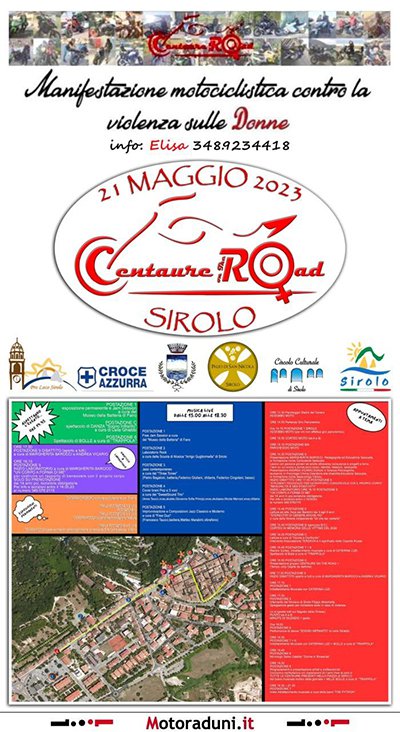 Locandina evento LE CENTAURE ON THE ROAD CONTRO LA VIOLENZA SULLE DONNE
