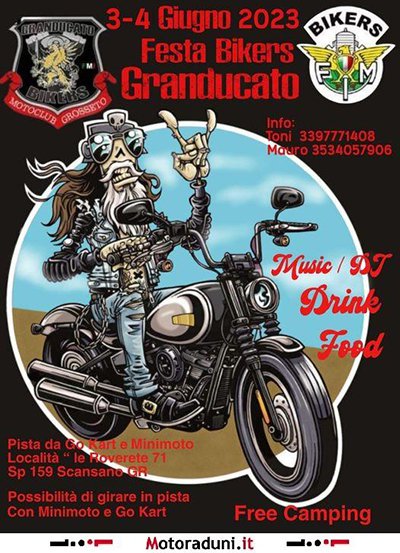 Locandina evento FESTA BIKERS GRANDUCATO