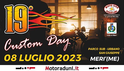 Locandina evento 19° CUSTOM DAY