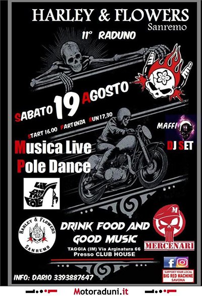 Locandina evento 11° HARLEY & FLOWERS