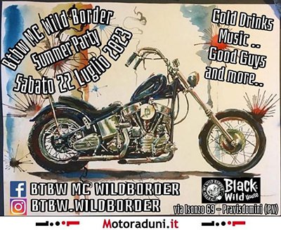 Locandina evento BTBW MC WILD BORDER SUMMER PARTY