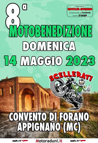 Locandina evento 8^ MOTOBENEDIZIONE