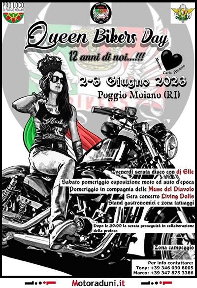 Locandina evento QUEEN BIKERS DAY
