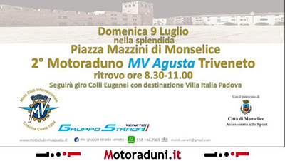 Locandina evento 2° MOTORADUNO MV AGUSTA TRIVENETO
