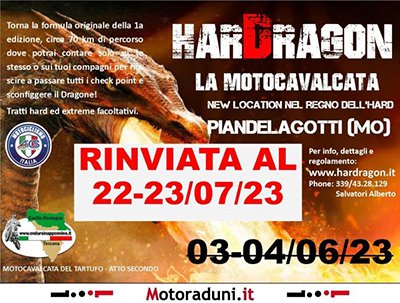 Locandina evento HARDRAGON - LA MOTOCAVALCATA