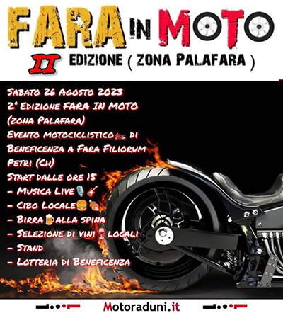 Locandina evento 2° FARA IN MOTO