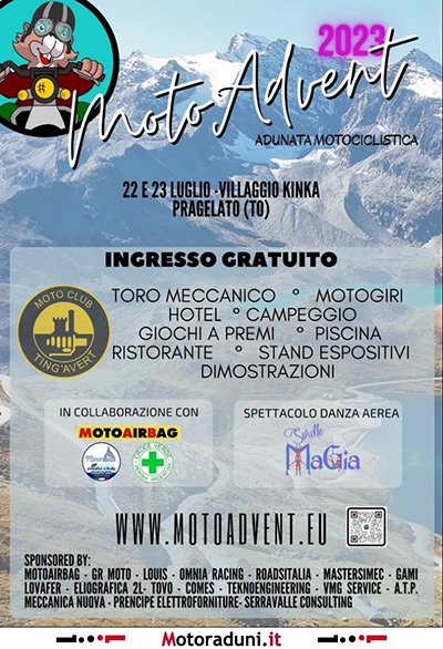 Locandina evento ADUNATA MOTOCICLISTICA MOTOADVENT