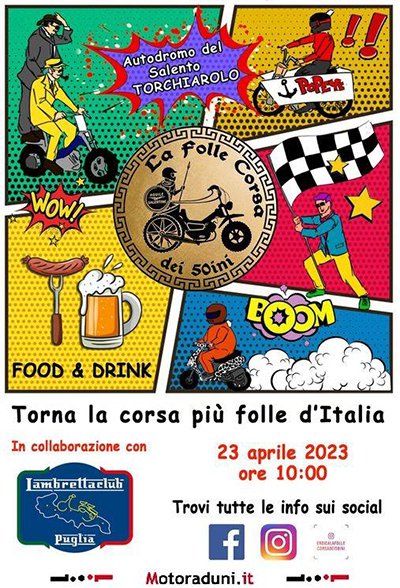 Locandina evento LA FOLLE CORSA DEI CINQUANTINI
