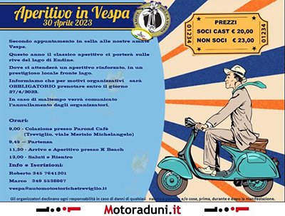 Locandina evento APERITIVO IN VESPA