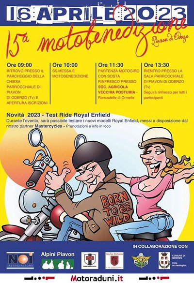 Locandina evento 15^ MOTOBENEDIZIONE