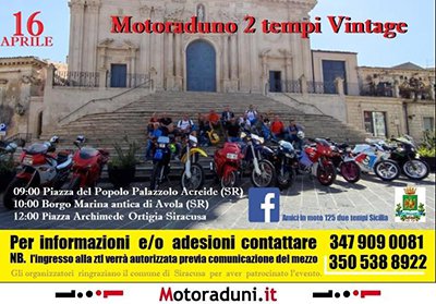Locandina evento MOTORADUNO 2 TEMPI VINTAGE