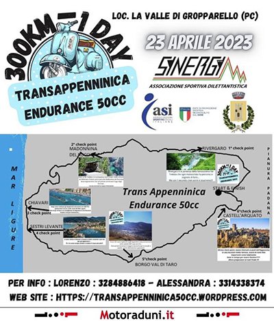 Locandina evento TRANSAPPENNINICA ENDURANCE 50CC