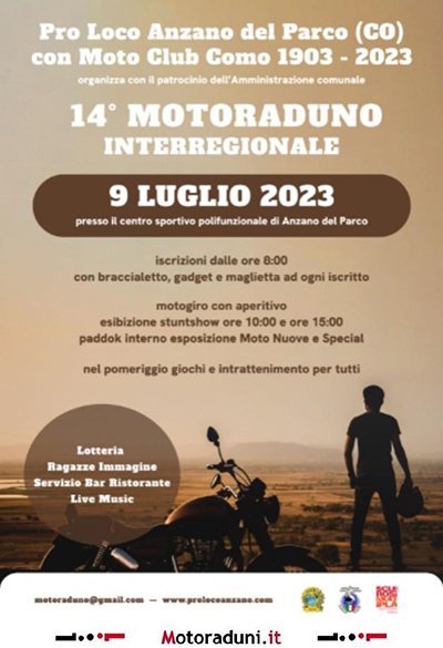 Locandina evento 14° MOTORADUNO INTERREGIONALE