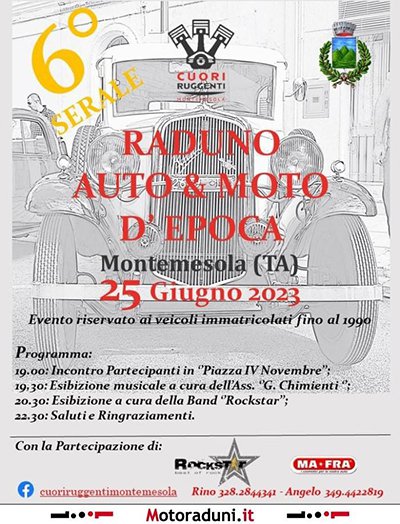 Locandina evento RADUNO AUTO & M??? D'EPOCA - 6° SERALE