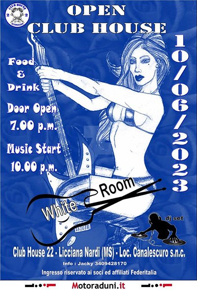 Locandina evento OPEN CLUB HOUSE22