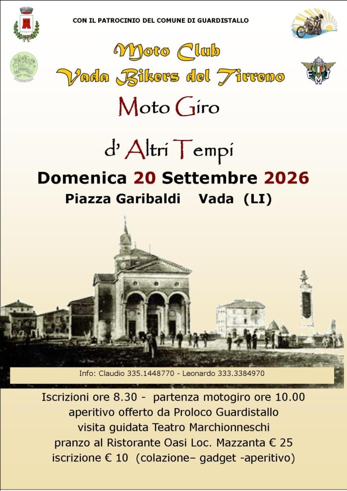 3 moto giro d'altri tempi