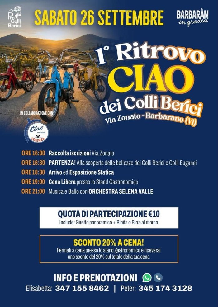 1° Ritrovo CIAO dei Colli Berici
